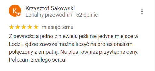 Zobacz opinię w Google Maps