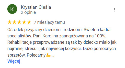 Zobacz opinię w Google Maps